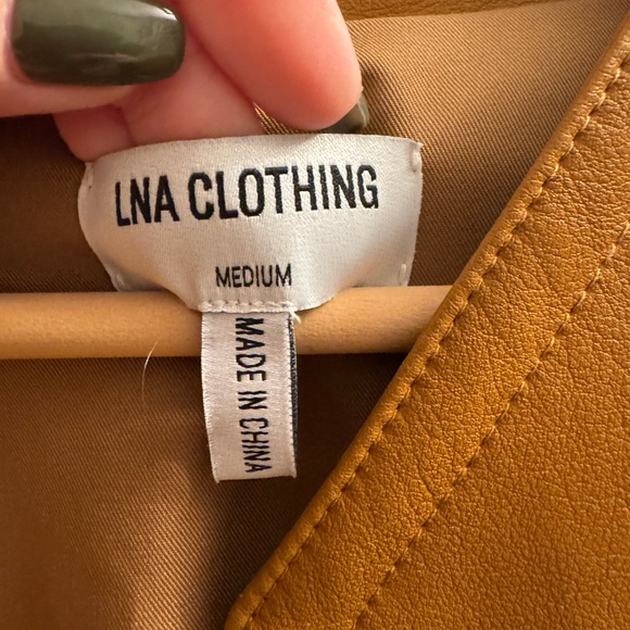 LNA Clothing Solo Faux Leather Jacket - Picture 5 of 6